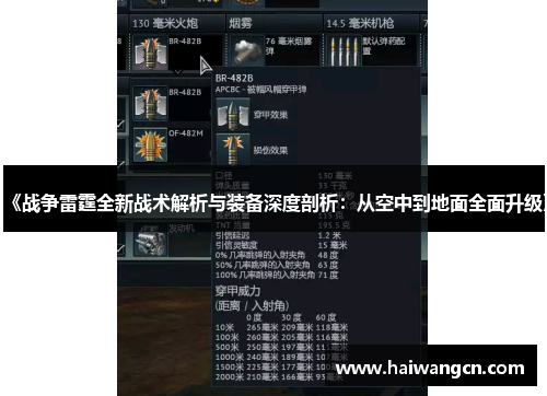 《战争雷霆全新战术解析与装备深度剖析：从空中到地面全面升级》